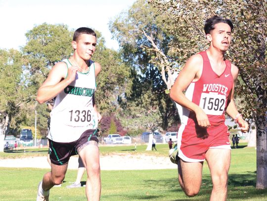Churchill County High School cross country teams at the Lowry Invitational