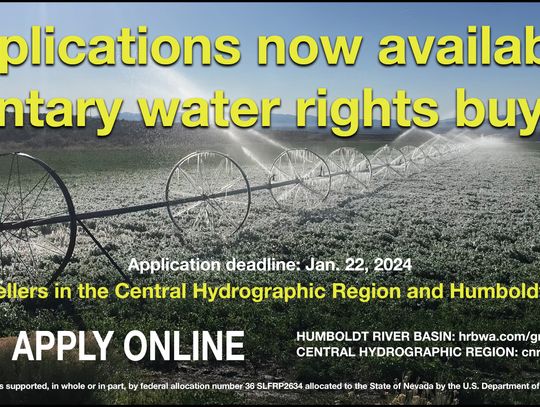 Application Deadline to Retire Water Rights January 22