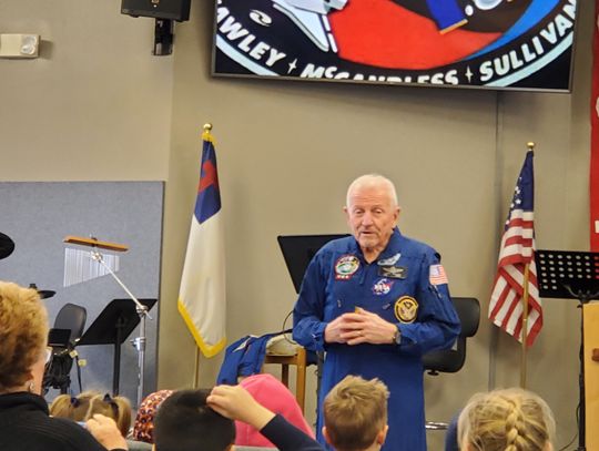 Astronaut Loren Shriver Inspires Logos Academy Students