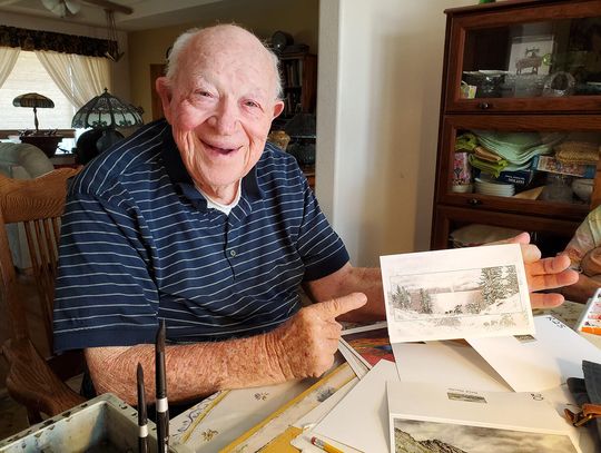 At 90, Local Watercolor Artist Proves Age is Just a Number