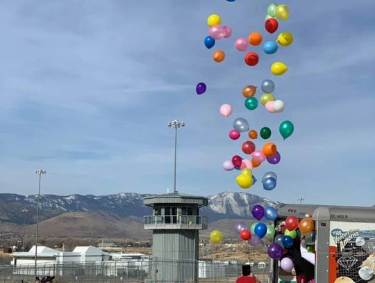 Balloons Released Over Carson City Correctional Centers