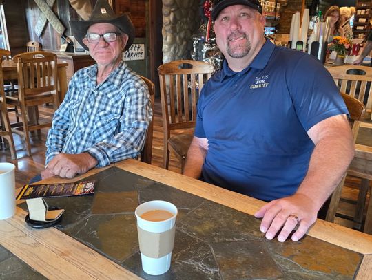 Coffee with Davis at The Stone Cabin