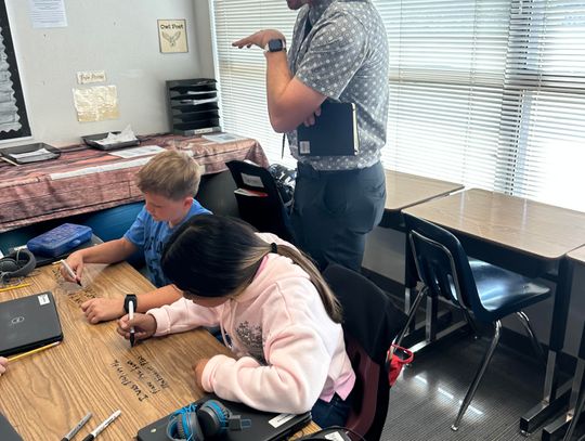 Cooper Visits Schools as Part of Classroom Tour