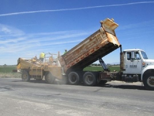 County Road Department paving project underway