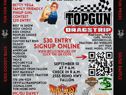 Don't forget to come down and participate or enjoy the cool cars and family friendly pinup contest this Sunday. 