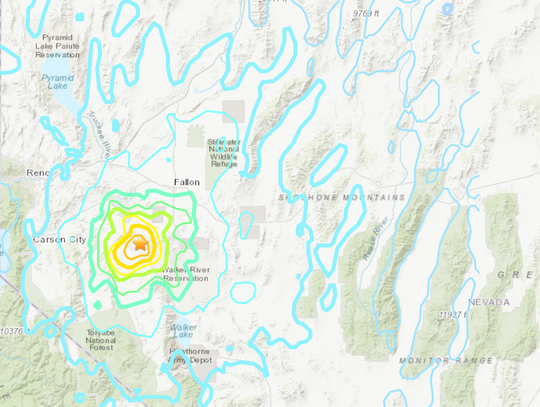 Earthquake Near Yerington Shakes Northern Nevada