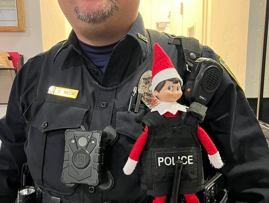 Elf on a Shelf Takes Over at the Fallon Police Department