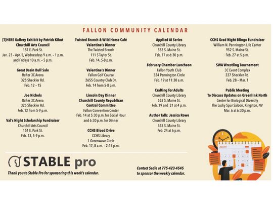 Fallon Community Calendar