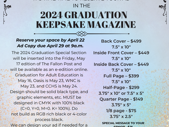 Graduation is Rapidly Approaching - Advertise in the 2024 Keepsake Graduation Magazine