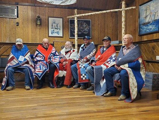 Grange and Comstock Quilters Present Quilts of Valor