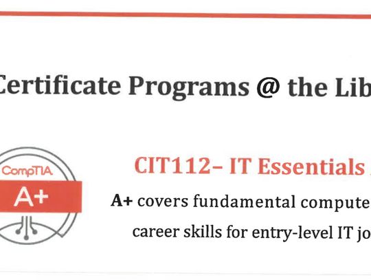 IT Certificate Programs Available