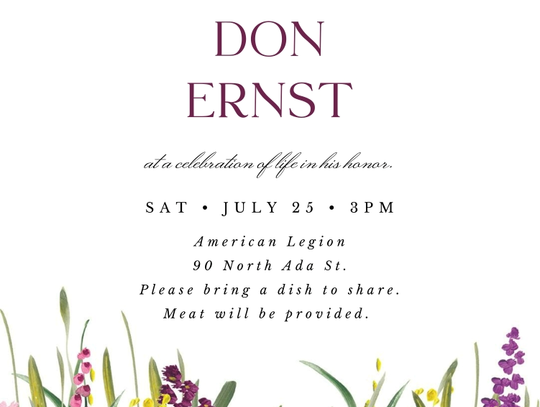Join the Family as memories of Don Ernst are shared