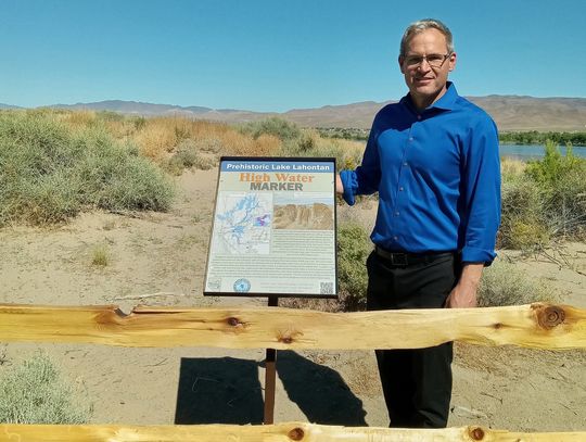 Lahontan State Recreation Area New High Water Mark Sign