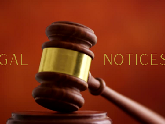 Legal Notice - APPLICATION 95297