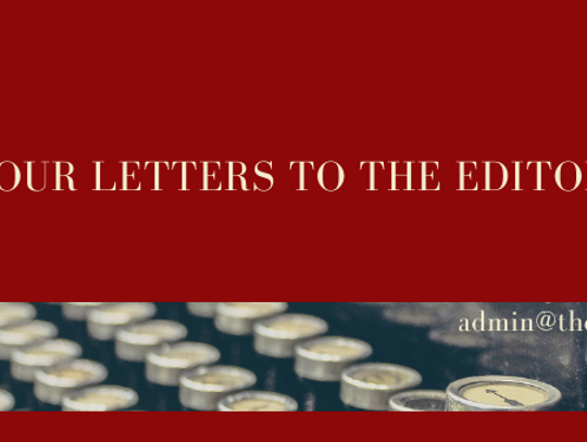 Letter to the Editor -- Martie Carlson