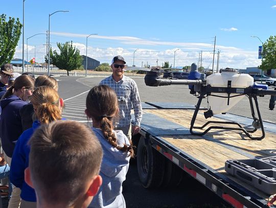 Local Farmer Brings the Future of Agriculture to Oasis Academy FFA Students