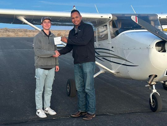 Local Pilots Earn Their Wings at Fallon Municipal Airport