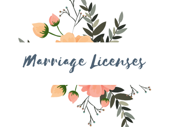 Marriage Licenses Issued April 2020