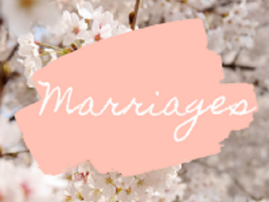Marriage Licenses Issued March 2020