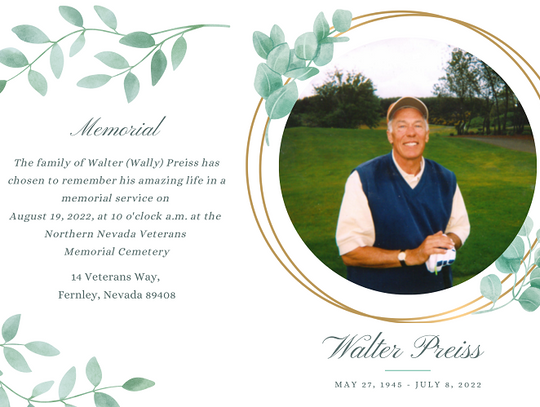 Memorial - Walter Preiss