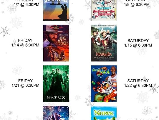 Movies & More - for the week of January 4