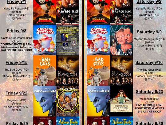 Movies & More This Weekend