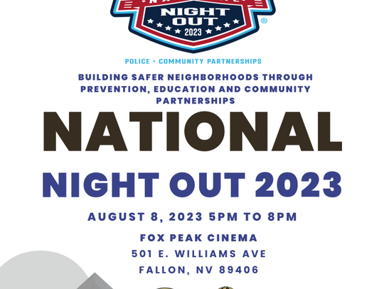 National Night Out August 8 at Fox Peak Cinema