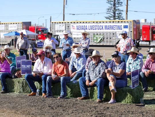 Nevada Livestock Marketing in Fallon Hosts Ranchers for Trump