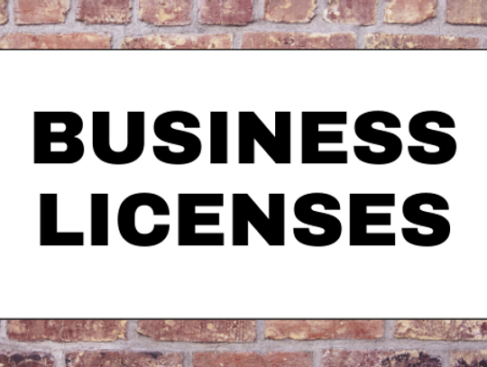 New Business Licenses October 2020