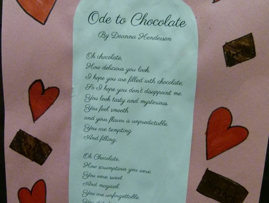 Ode to Chocolate -- Numa 5th Graders
