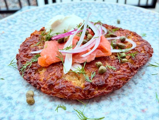 Potato Rösti with Smoked Salmon