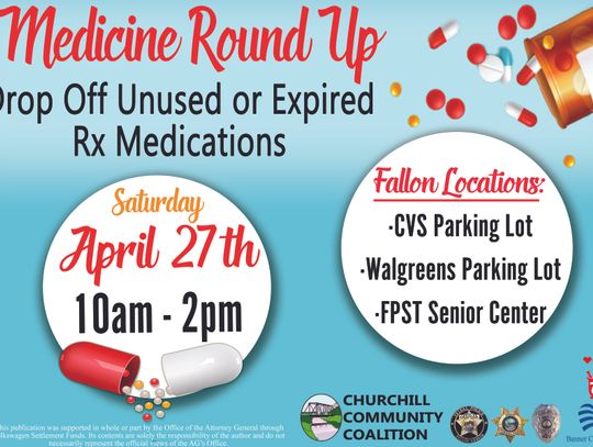 Prescription Drug Medicine Round-Up to be Held April 27th