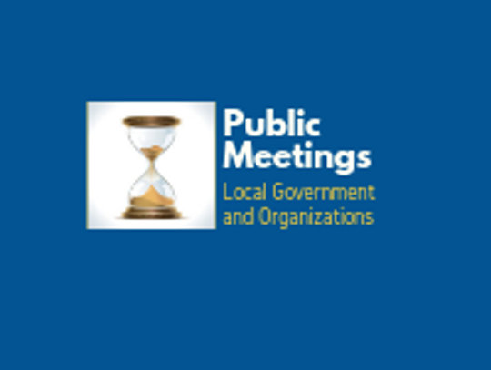 Public Meetings week of January 20th