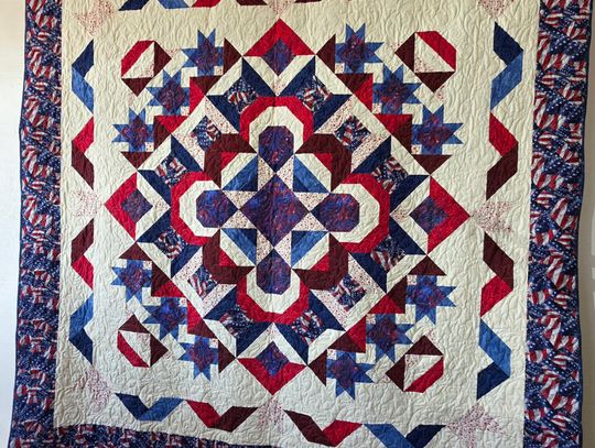 Quilters Stitch Patriotic Tribute for Annual Cantaloupe Festival Raffle