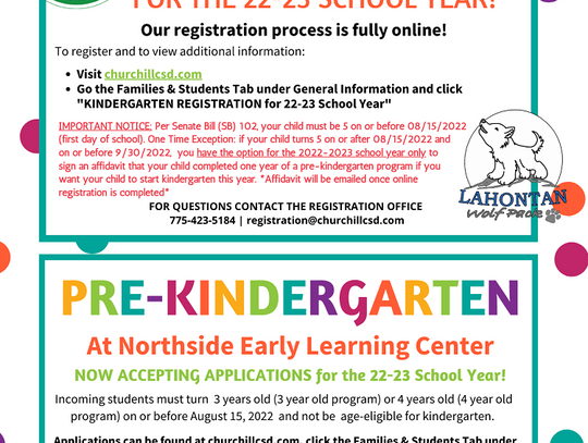 School district opens kindergarten registration