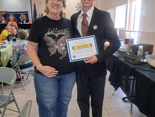 Stonebarger Wins State Lions Club Speaking Title