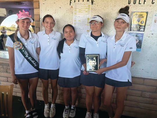 The Oasis Academy girls golf team placed second at the Sept. 15 meet in Fallon