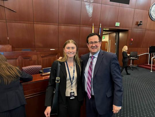 Tylie Norcutt Interns with Assemblyman Greg Koenig