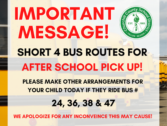 Urgent -- Please help spread the word... Student Pick up for Certain Bus Routes