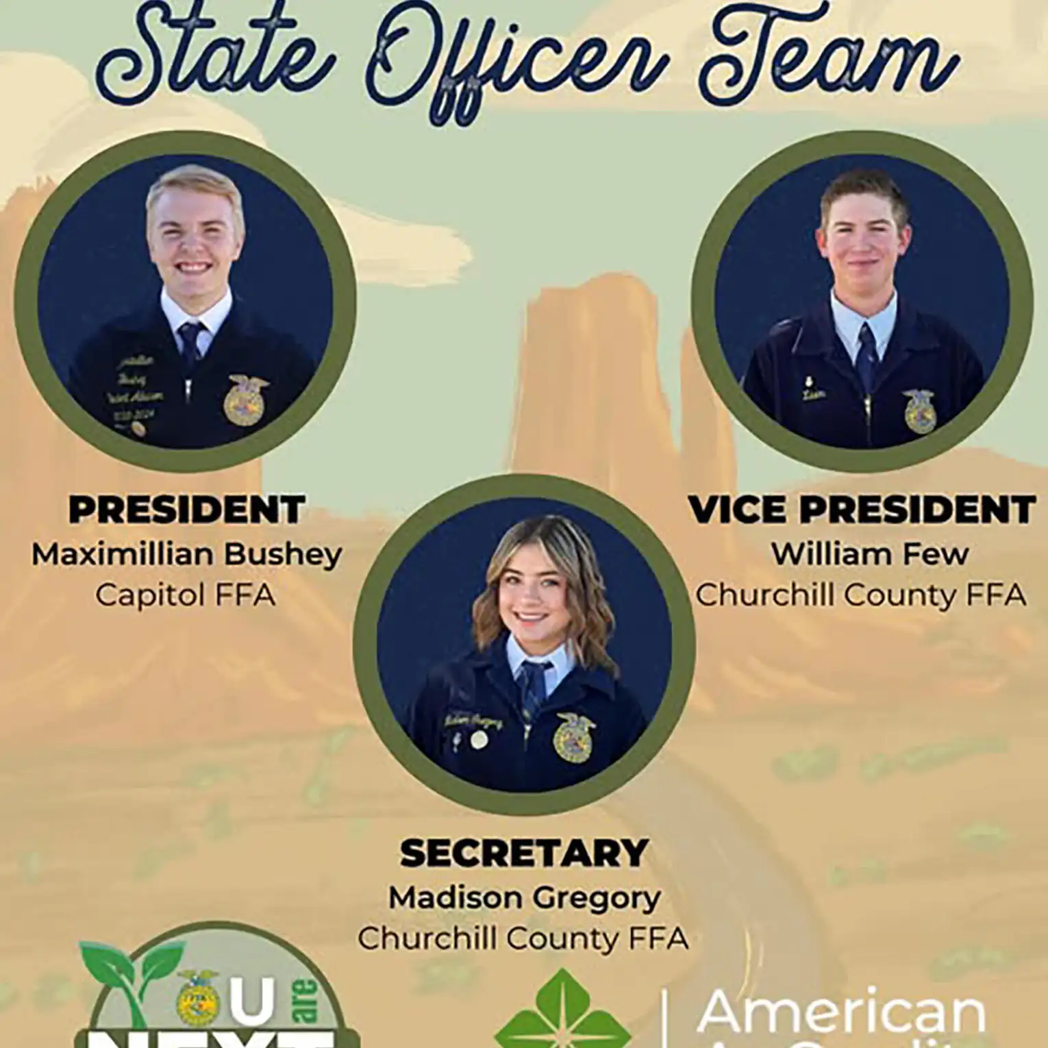 Nevada FFA Announces 2025-2026 State Officer Team