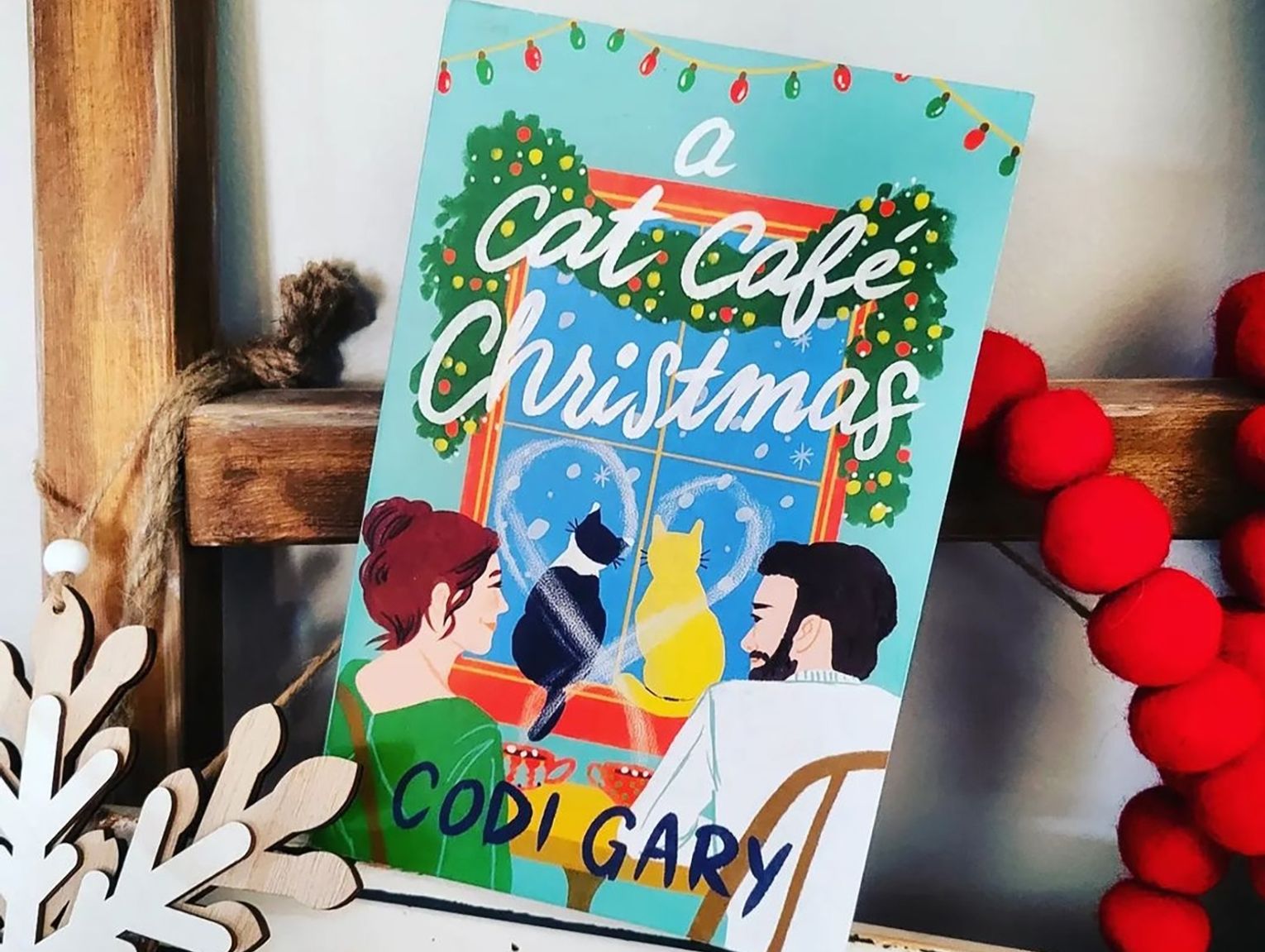 A Cat Café Christmas by Codi Gary