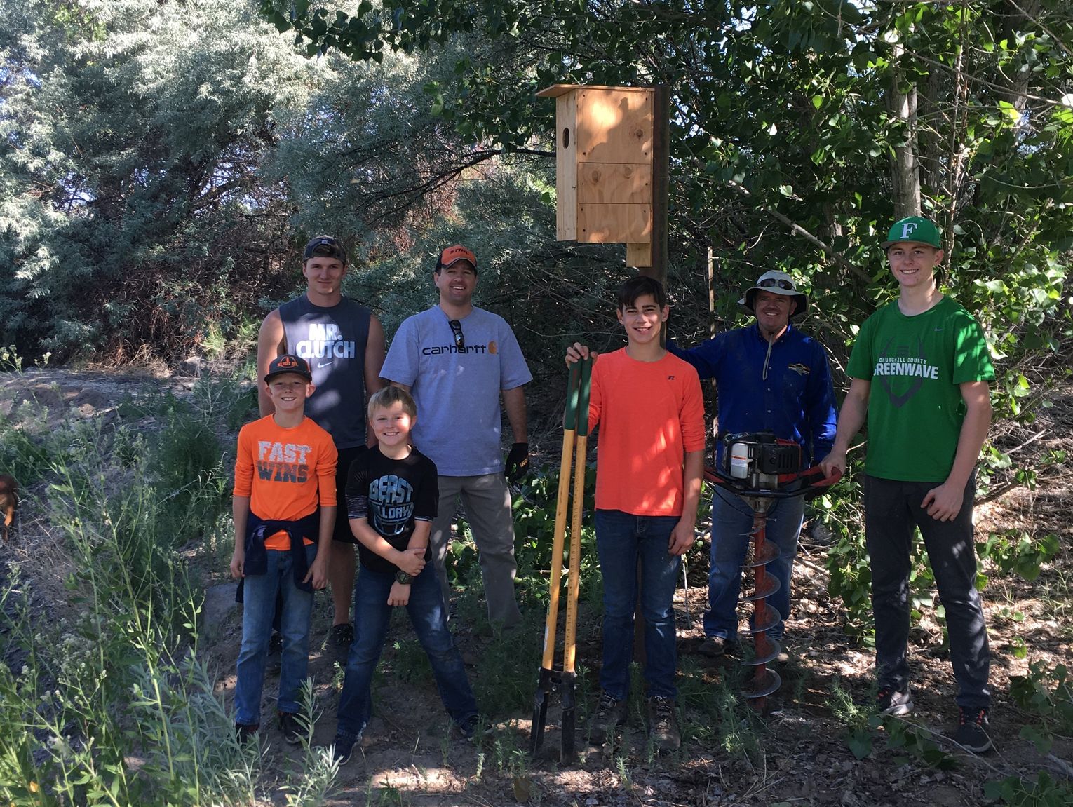 Scouting Place Eagle Scout Places Duck Boxes on Carson River