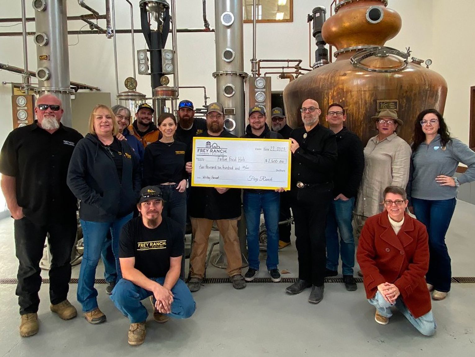 Frey Ranch Distillery Gives Back to the Community