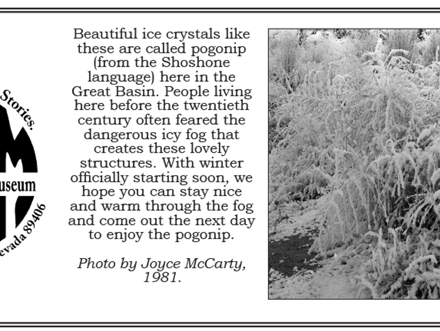 From the Churchill County Museum