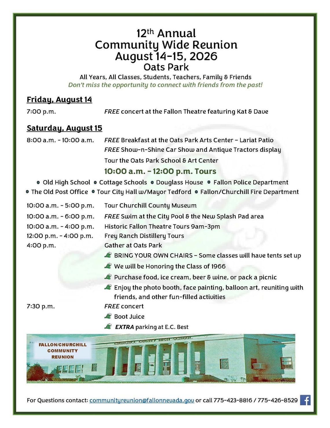 12th Annual Communitywide Reunion 12th Annual Communitywide Reunion