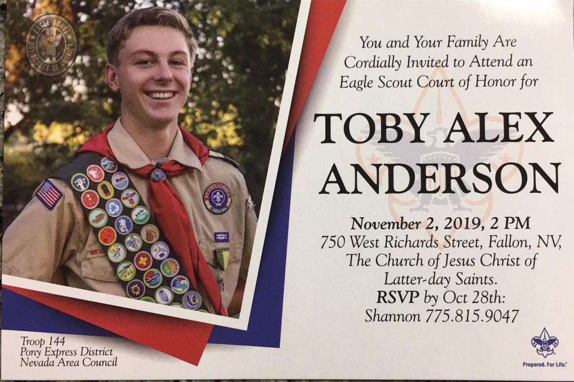 Announcements - Anderson Eagle Scout November 2