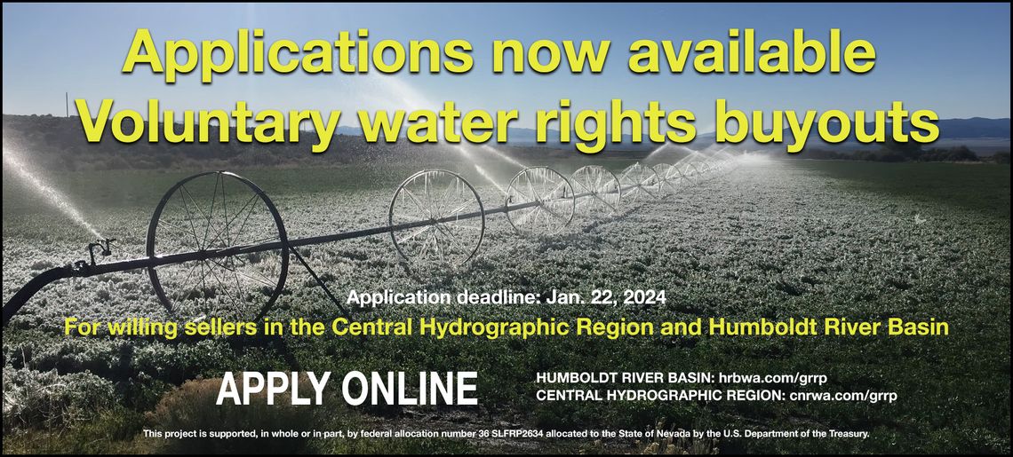 Application Deadline to Retire Water Rights January 22