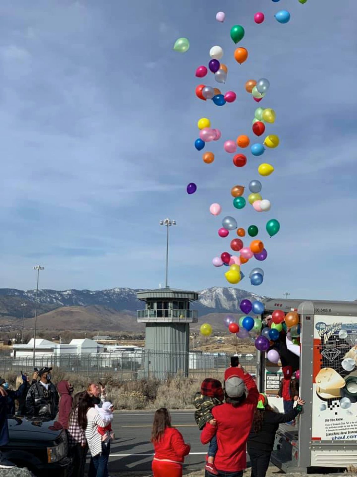 Balloons Released Over Carson City Correctional Centers