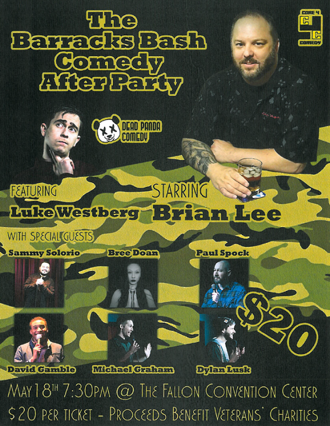 Barracks Bash Comedy Show Tonight