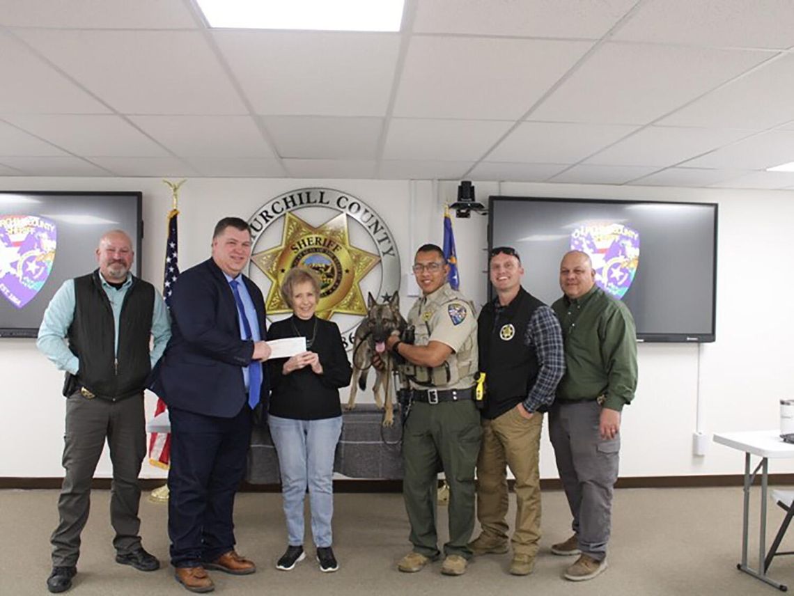 CCSO Receives Generous Donation for K-9 Program